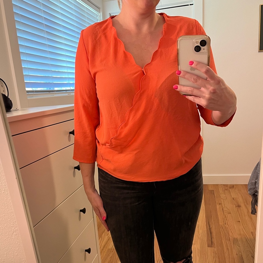 Gibson Orange Blouse